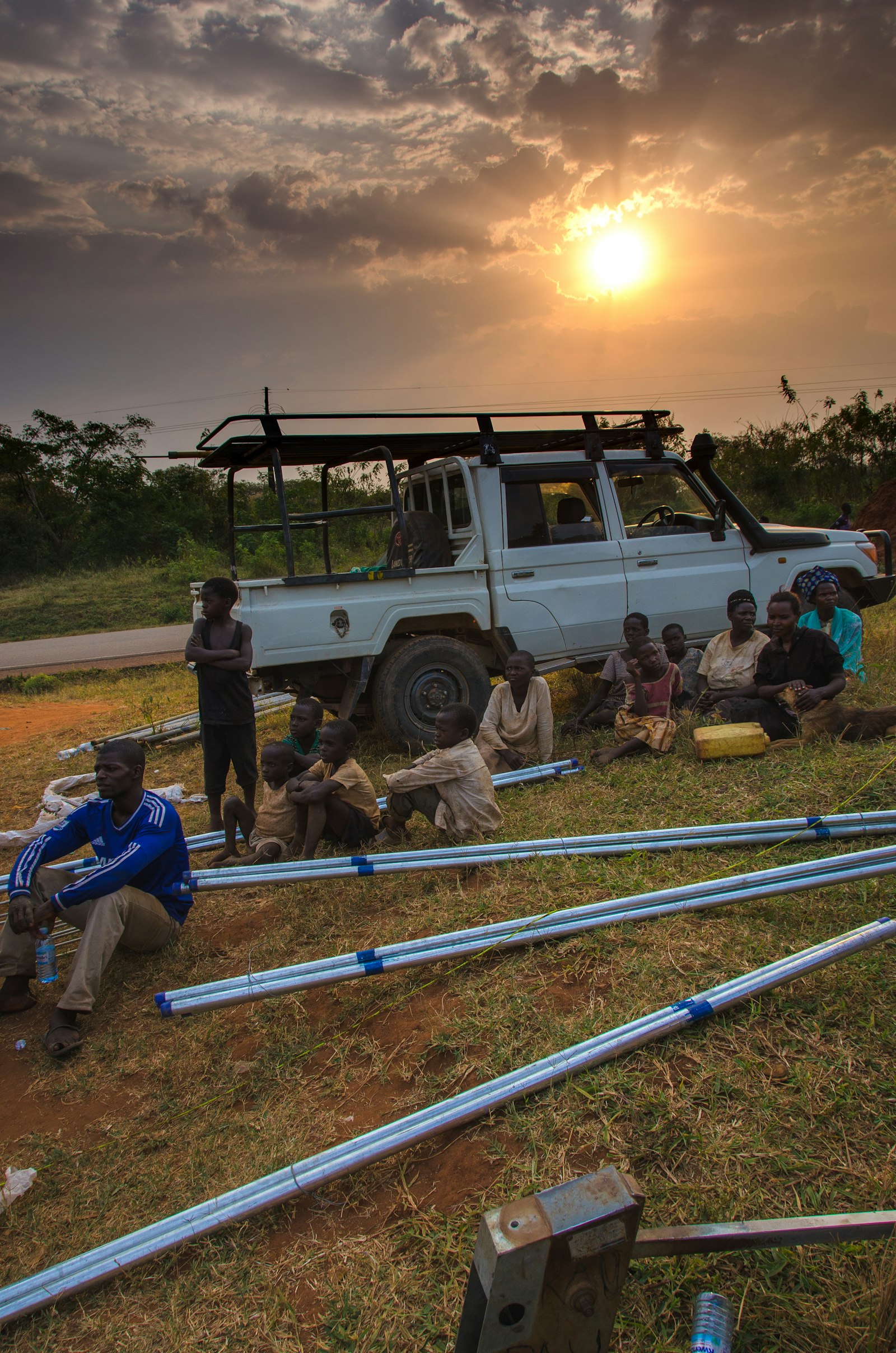 A solar installation serving a rural community