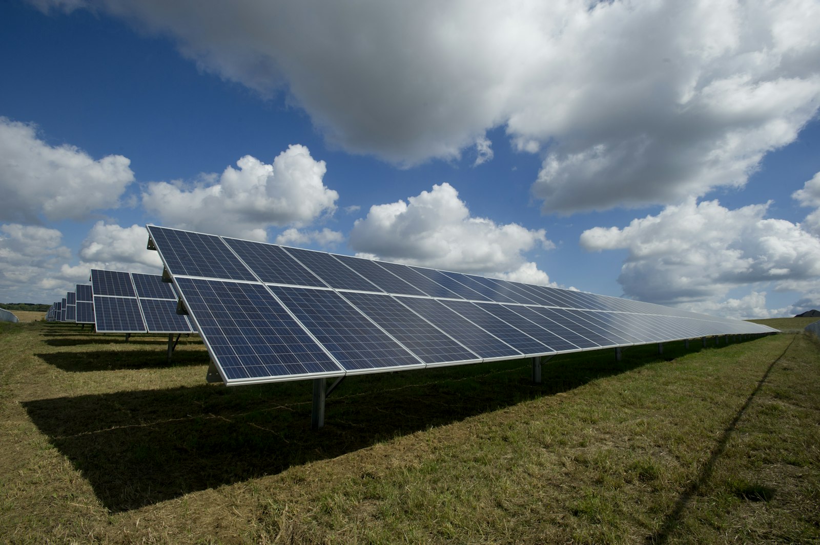 Solar panels providing clean energy